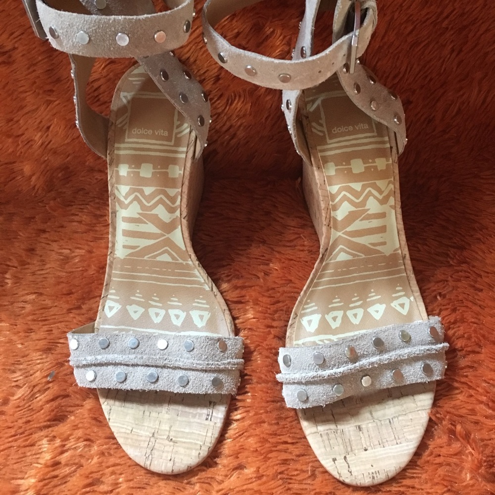 Dolce Vita, Cream Wedge Shoe